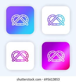 Pretzel bright purple and blue gradient app icon