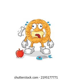 das Brezel-Grasmaskett. Cartoon-Vektorgrafik