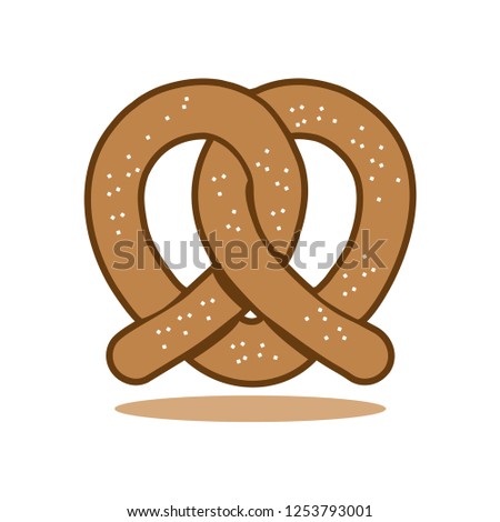 Pretzel Cake Illustriation 