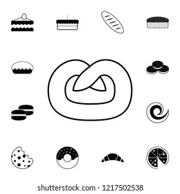 Pretzel icon. Detailed set of Bakery. Premium graphic design. One of the collection icons for websites, web design, mobile app on white background