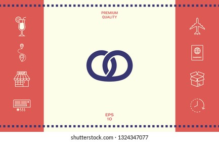Pretzel icon. Graphic elements for your design