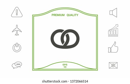 Pretzel icon. Graphic elements for your design