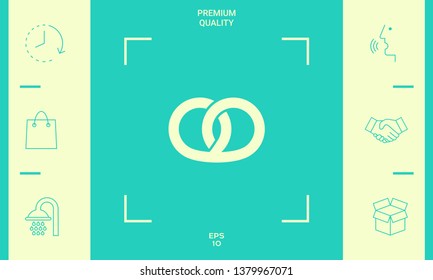 Pretzel icon. Graphic elements for your design