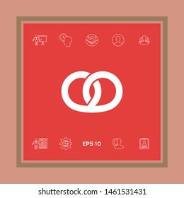 Pretzel icon. Graphic elements for your design