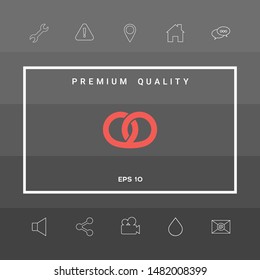 Pretzel icon. Graphic elements for your design