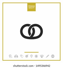 Pretzel icon. Graphic elements for your design