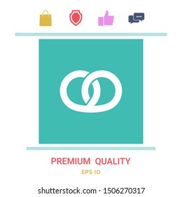 Pretzel icon. Graphic elements for your design