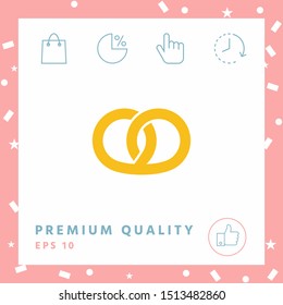 Pretzel icon. Graphic elements for your design