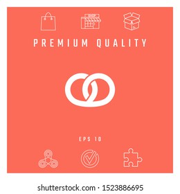Pretzel icon. Graphic elements for your design