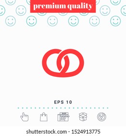 Pretzel icon. Graphic elements for your design