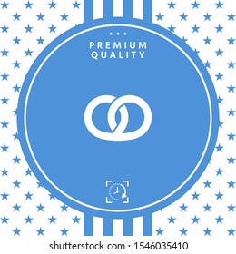 Pretzel icon. Graphic elements for your design