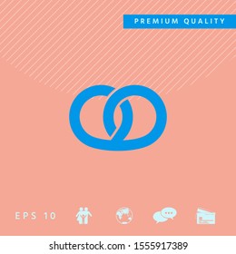 Pretzel icon. Graphic elements for your design