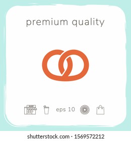 Pretzel icon. Graphic elements for your design
