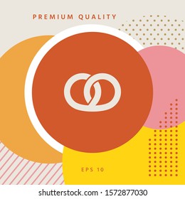 Pretzel icon. Graphic elements for your design