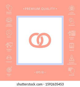 Pretzel icon. Graphic elements for your design