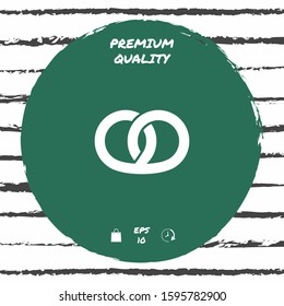 Pretzel icon. Graphic elements for your design