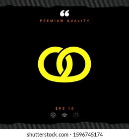 Pretzel icon. Graphic elements for your design