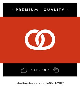 Pretzel icon. Graphic elements for your design