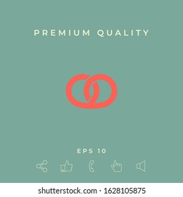 Pretzel icon. Graphic elements for your design