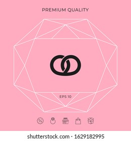 Pretzel icon. Graphic elements for your design