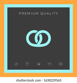 Pretzel icon. Graphic elements for your design