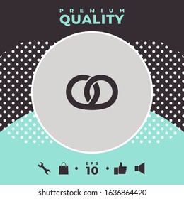 Pretzel icon. Graphic elements for your design