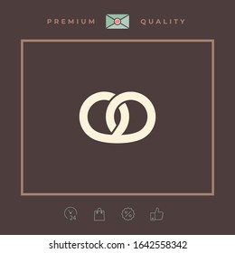 Pretzel icon. Graphic elements for your design
