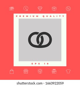 Pretzel icon. Graphic elements for your design