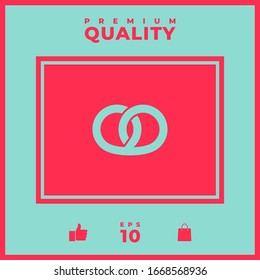 Pretzel icon. Graphic elements for your design