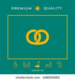 Pretzel icon. Graphic elements for your design