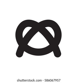 pretzel icon illustration isolated vector sign symbol