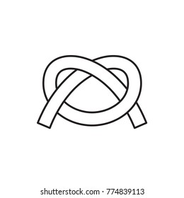 pretzel icon illustration isolated vector sign symbol