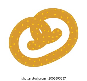 icono pretzel sobre fondo blanco