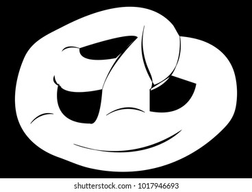 Pretzel icon vector