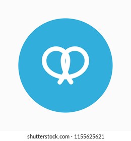 pretzel icon vector