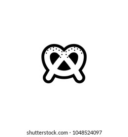 Pretzel icon. Vector pretzel illustration