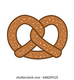 Pretzel icon Vector illustration