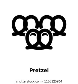 Pretzel icon vector isolated on white background, Pretzel transparent sign , beer symbols