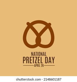 Pretzel Illustration Vector, Perfect For National Pretzel Day On April 26