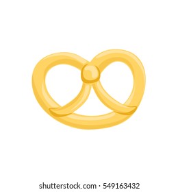 Pretzel Isolated Vector Icon From Set Of Bakery Shop Pastry Assortment Menu Items