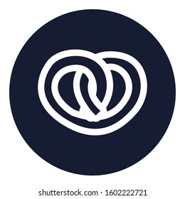 
Pretzel Outline bold Vector Icon which can be easily modified or Edited

