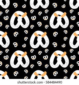 pretzel pattern seamless vector.