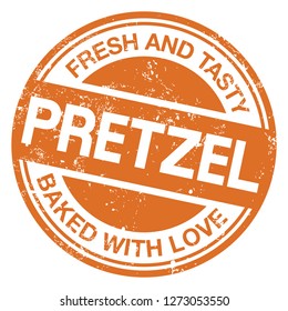 Pretzel Rubber Stamp