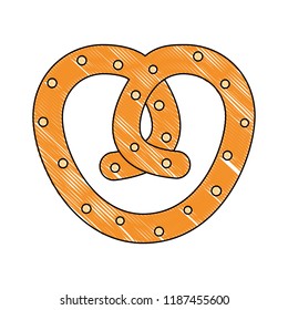 pretzel snack food diet icon