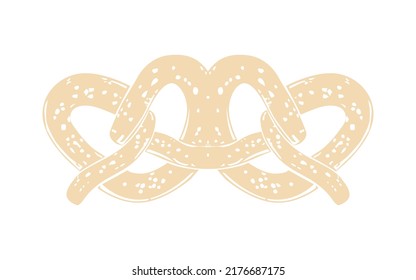 Pretzel vector illustration, Pretzel logo design