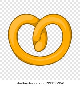 Pretzels icon in cartoon style isolated on background for any web design 