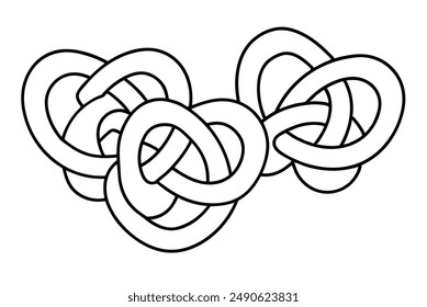 Pretzels Line Art Sketch Drawing