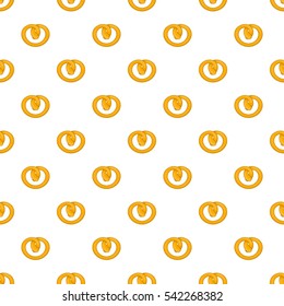 Pretzels pattern. Cartoon illustration of pretzels vector pattern for web