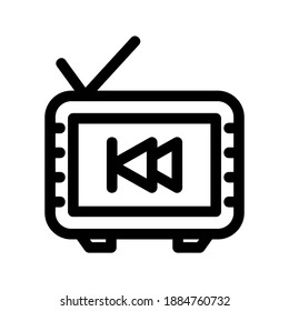 prev icon or logo isolated sign symbol vector illustration - high quality black style vector icons
