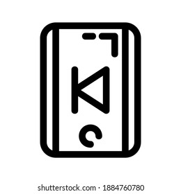 prev icon or logo isolated sign symbol vector illustration - high quality black style vector icons
